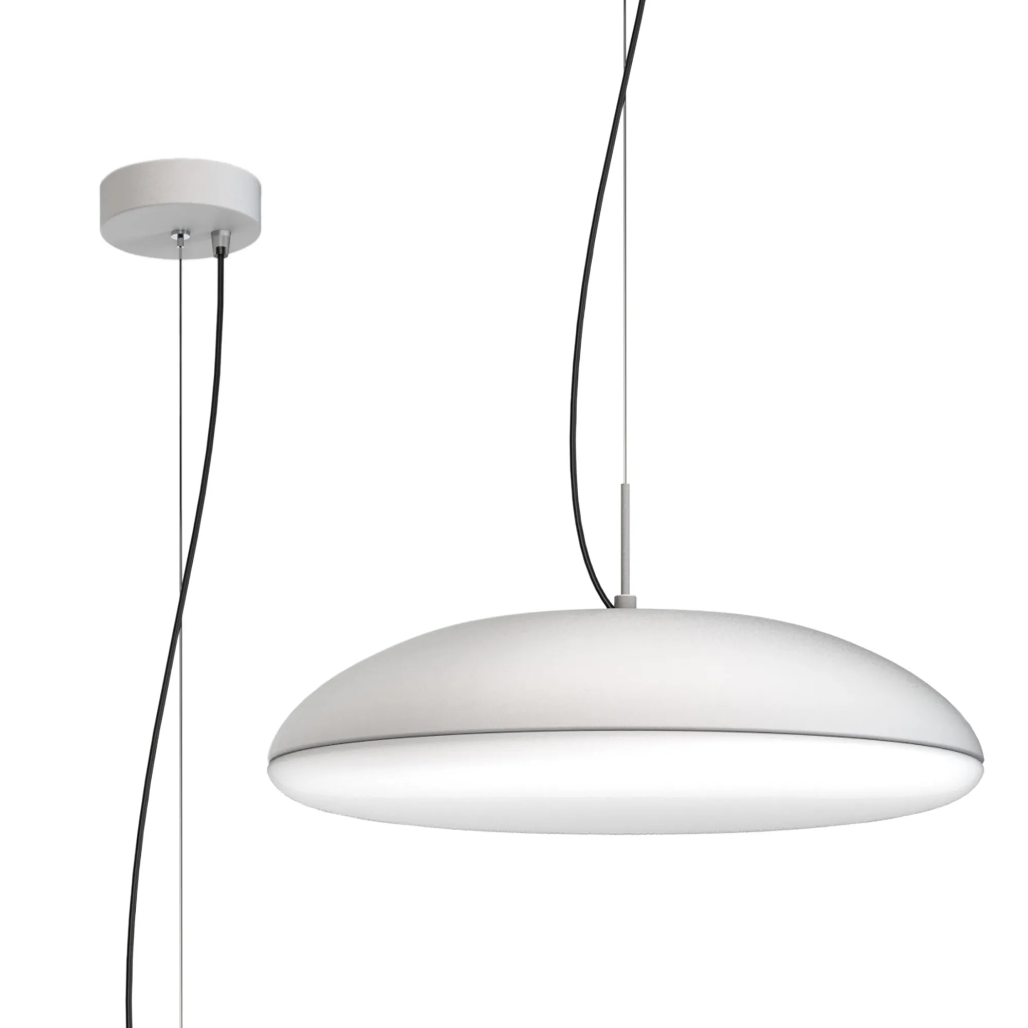M8140  Kazz Pendant 50cm Round 6 Light White